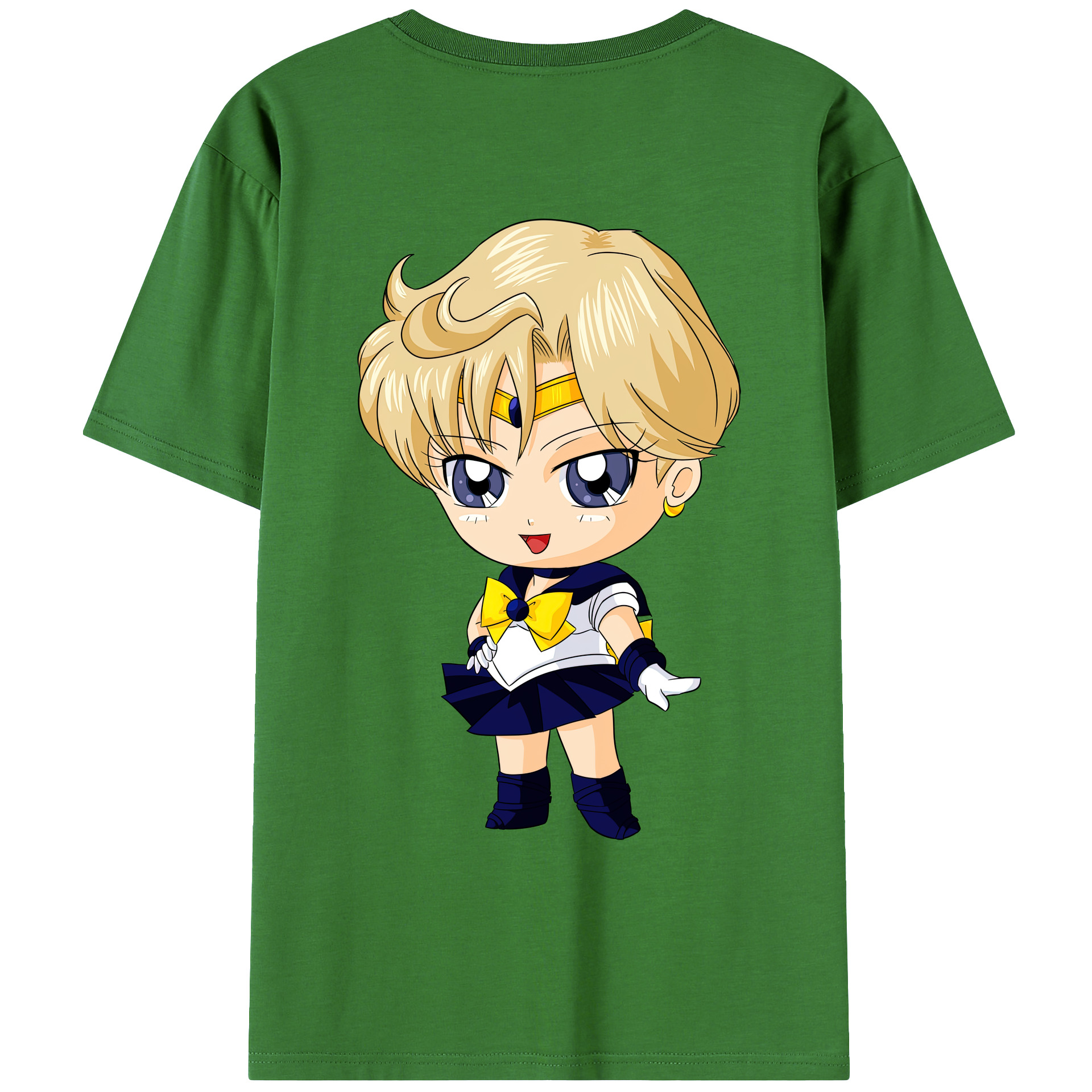 （画像用） 美少女戦士セーラームーン 天王はるか Sailor Moon Tenoh Haruka レディース半袖Tシャツ(バックプリント)